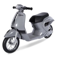 Hyper - Retro Scooter, Powered Ride-on with Easy Twist Throttle and 14MPH Max Speed - Silver - Front_Zoom