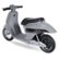 Alt View 13. Hyper - Retro Scooter, Powered Ride-on with Easy Twist Throttle and 14MPH Max Speed - Silver.