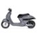 Left. Hyper - Retro Scooter, Powered Ride-on with Easy Twist Throttle and 14MPH Max Speed - Silver.