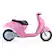 Angle. Hyper - BARBIE Retro Scooter, Powered Ride-on with Easy Twist Throttle and 14MPH Max Speed - Pink.