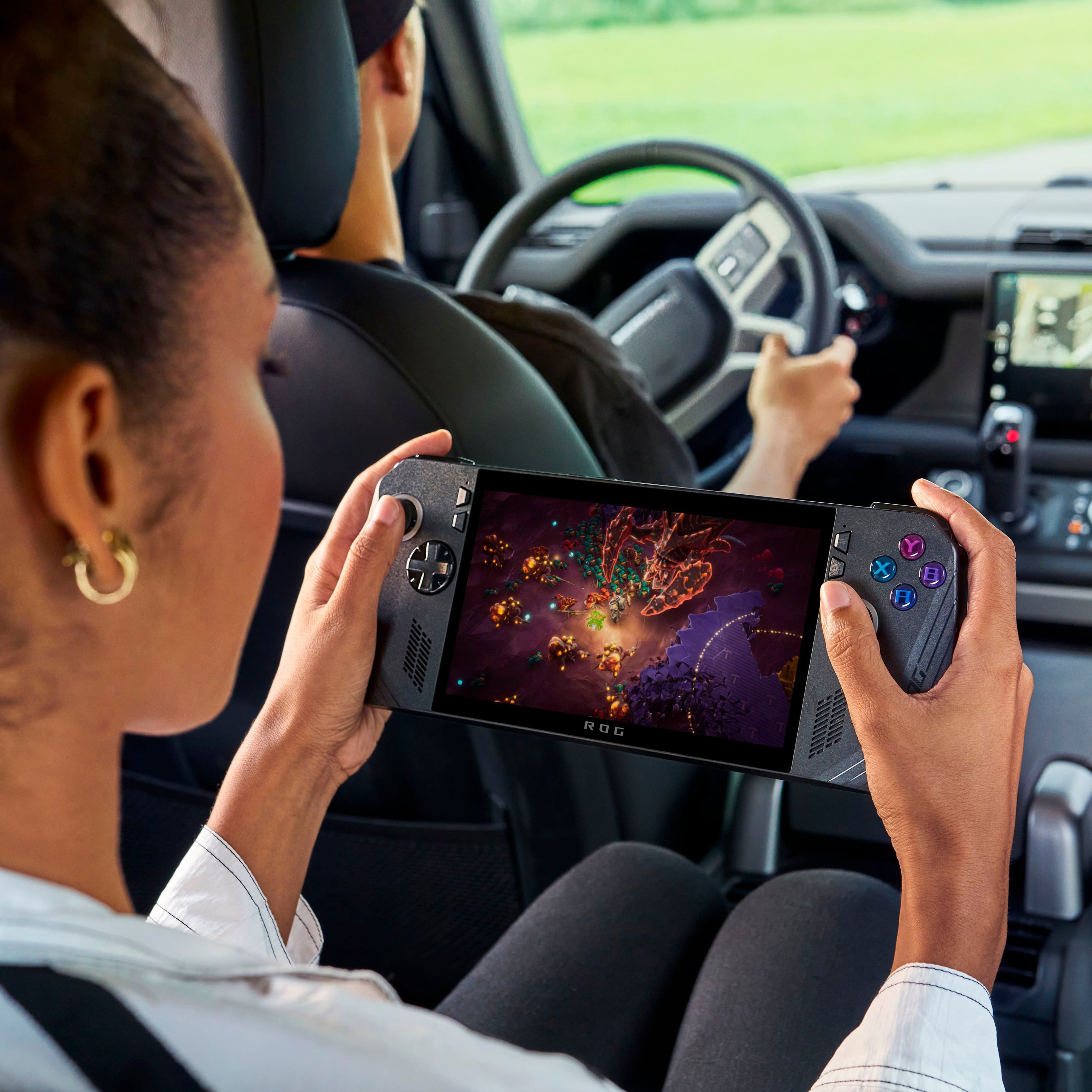 The text on the image is "ROG Y X".