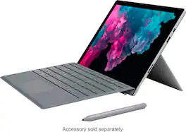 Microsoft - Refurbished Surface Pro - 12.3" Touch Screen - Intel Core M3 - 4GB Memory - 128GB SSD - With Keyboard - Platinum