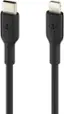 Left. Belkin - BoostCharge USB-C to Lightning Cable 3.3ft - Black.