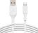 Left. Belkin - BoostCharge Lightning to USB-A Cable 6.6ft - White.