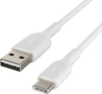 Belkin - BoostCharge USB-C to USB-A Cable 3.3ft - White - Front_Zoom