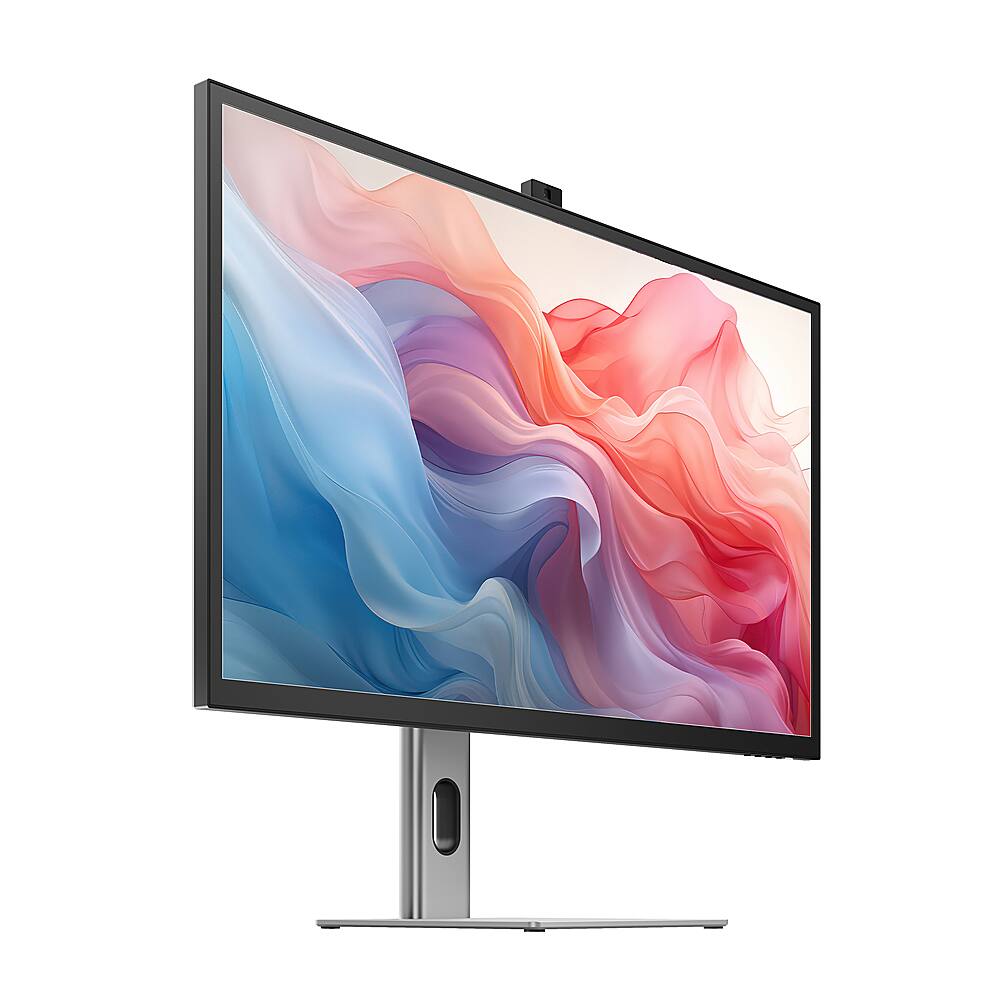 Angle. Alogic - Clarity Max Touch 32" UHD 4K Monitor with USB-C Power Delivery, Webcam, Touch Screen, 4k Monitor, & 65W Power Delivery - Black.