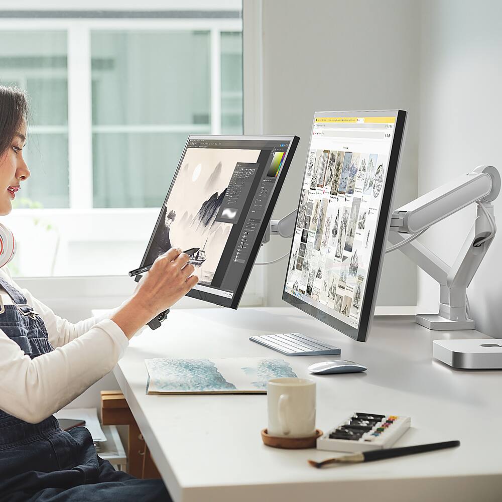 Alt View 26. Alogic - Clarity Max Touch 32" UHD 4K Monitor with USB-C Power Delivery, Webcam, Touch Screen, 4k Monitor, & 65W Power Delivery - Black.