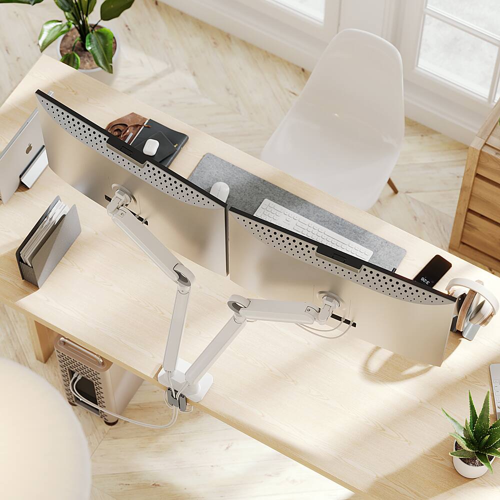 Alt View 24. Alogic - Clarity Max Pro 32" 60 Hz UHD 4K Monitor with USB-C,  65W Power Delivery and 8MP Smart Webcam - Silver, Black, Multicolor.