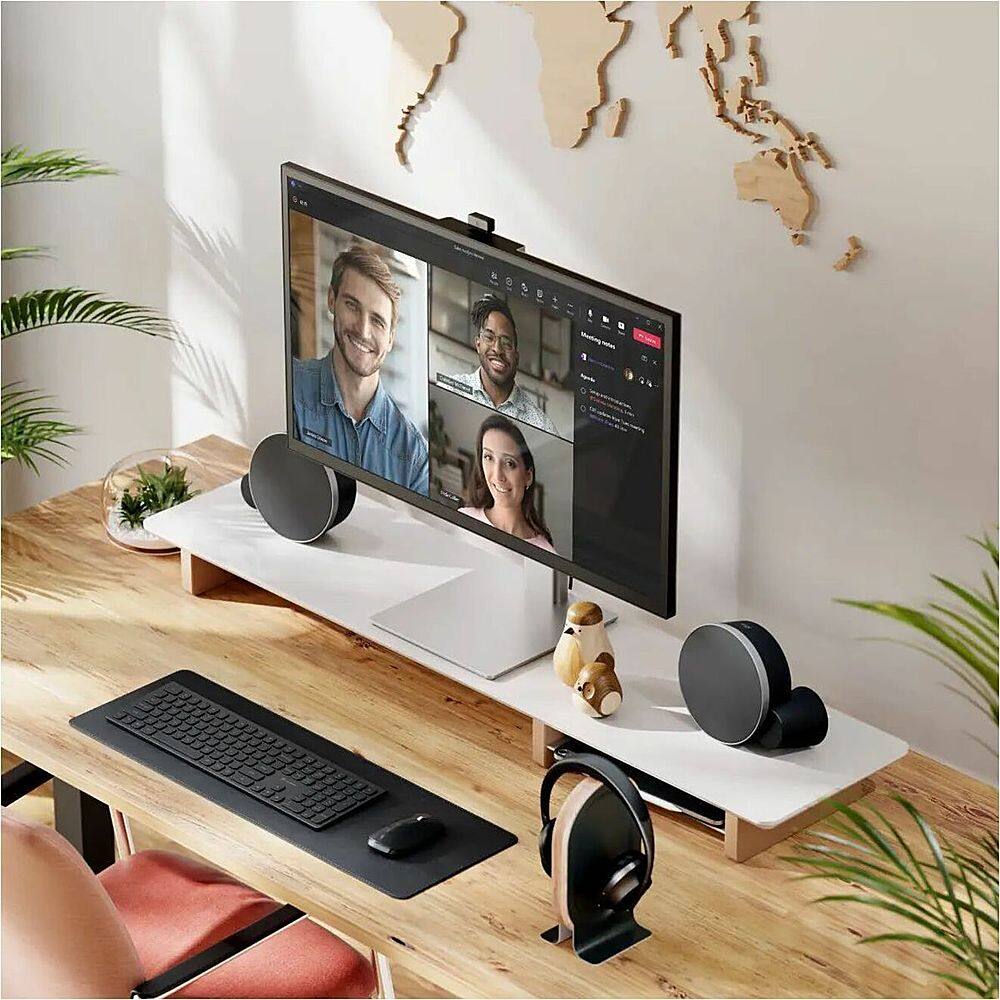 Angle. Alogic - Clarity Max Pro 32" 60 Hz UHD 4K Monitor with USB-C,  65W Power Delivery and 8MP Smart Webcam - Silver, Black, Multicolor.