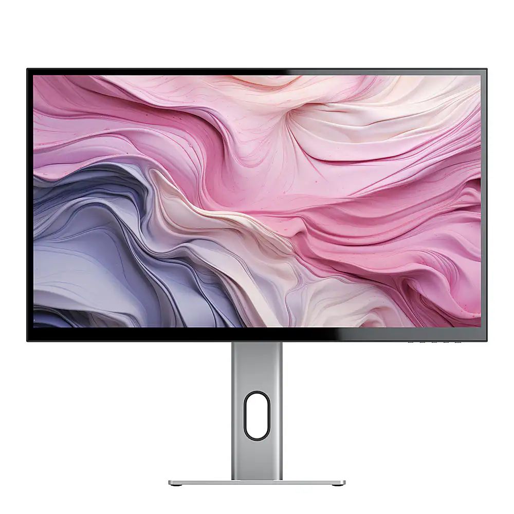Front. Alogic - Clarity Max 27" 60 Hz UHD 4K Monitor with 16:9 AR, USB-C and 90W Power Delivery - Black.