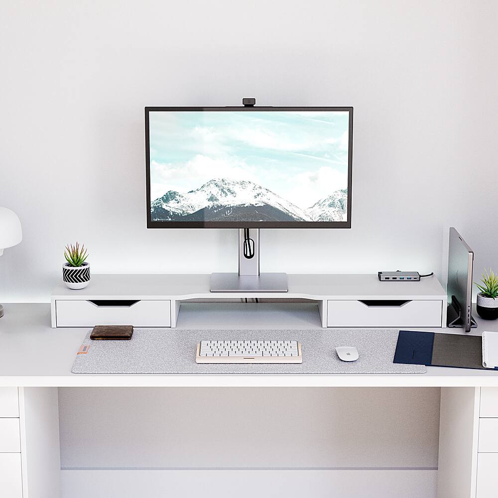 Alt View 19. Alogic - Clarity Max Pro 27" 60 Hz UHD 4K Monitor with USB-C, 65W Power Delivery and 8MP Smart Webcam - Black.