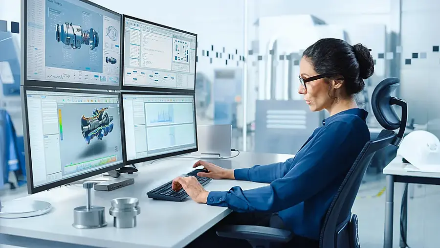 The text on the image reads "o06 1785 ~ Tmu SE a 20a." This text is likely related to the computer monitors and could be a reference to a specific model or configuration.