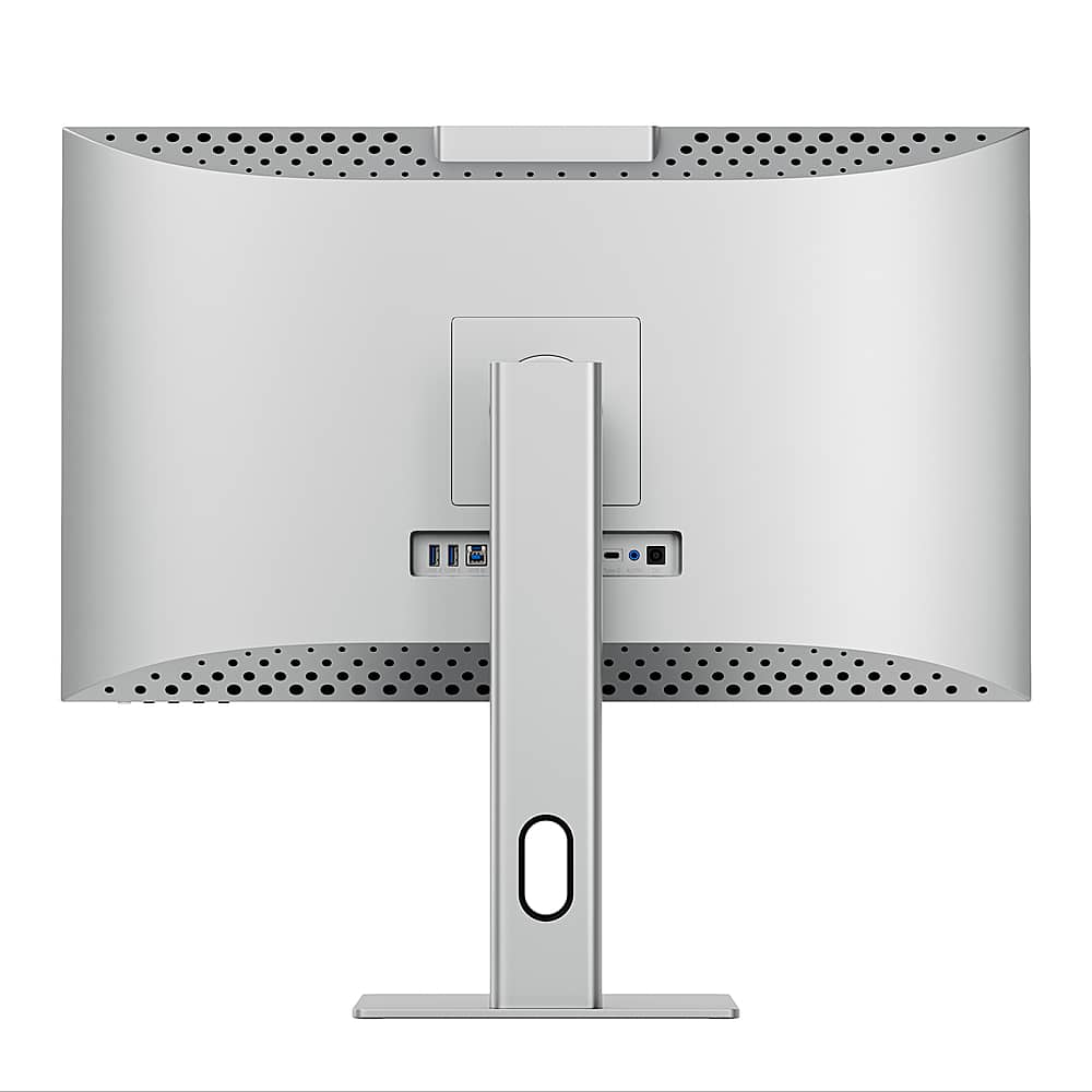 Back. Alogic - Clarity Max Touch 27" UHD 4K Monitor with USB-C Power Delivery, Webcam, Touch Screen, 4k Monitor, & 65W Power Delivery - Black.