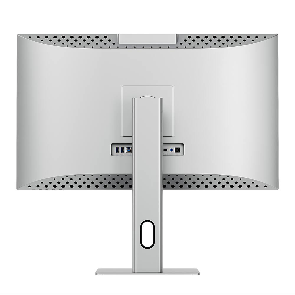 Back. Alogic - Clarity Max Touch 27" UHD 4K Monitor with USB-C Power Delivery, Webcam, Touch Screen, 4k Monitor, & 65W Power Delivery - Black.