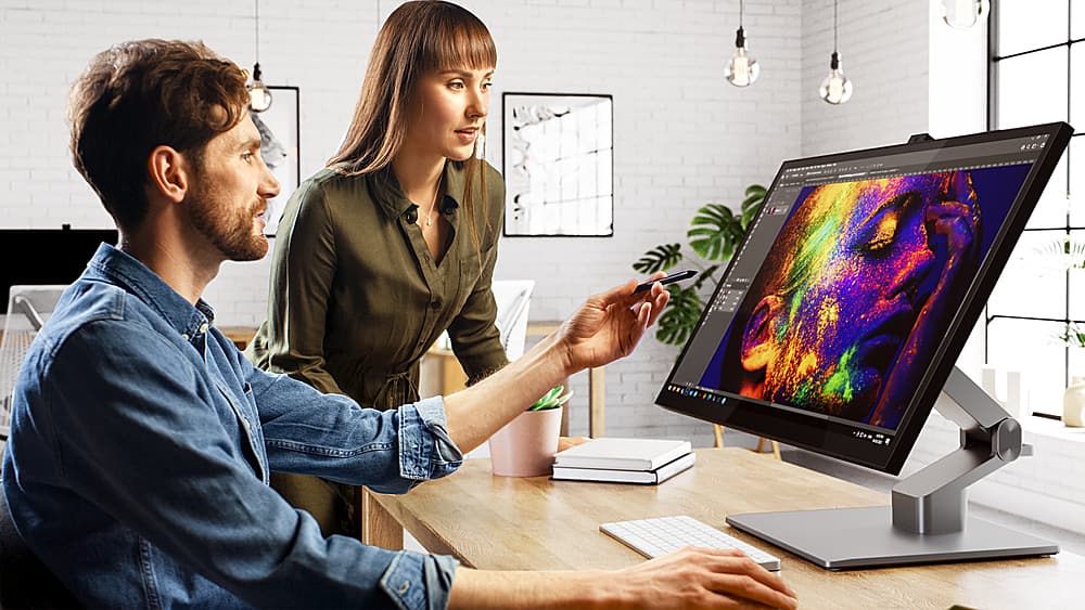 Alt View 26. Alogic - Clarity Max Touch 27" UHD 4K Monitor with USB-C Power Delivery, Webcam, Touch Screen, 4k Monitor, & 65W Power Delivery - Black.