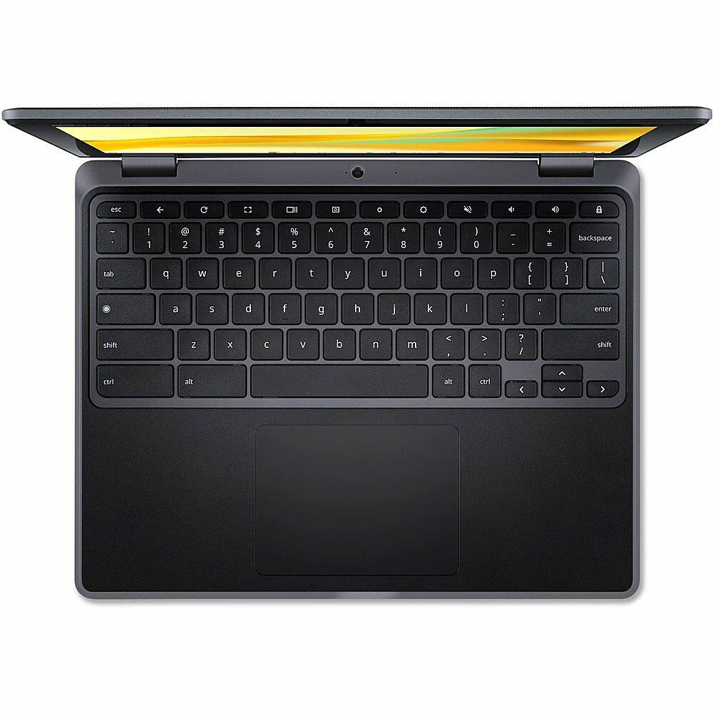 Alt View 18. Acer - Chromebook Spin 512 R856TN 2-in-1 12" Touch Screen Laptop - Intel with 8GB Memory - 64 GB eMMC - Shale Black, Black.
