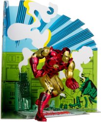 McFarlane Toys - Marvel Iron Man 1:10th Scale Posed Figure with Scene (The Invincible Iron Man #126) - Front_Zoom