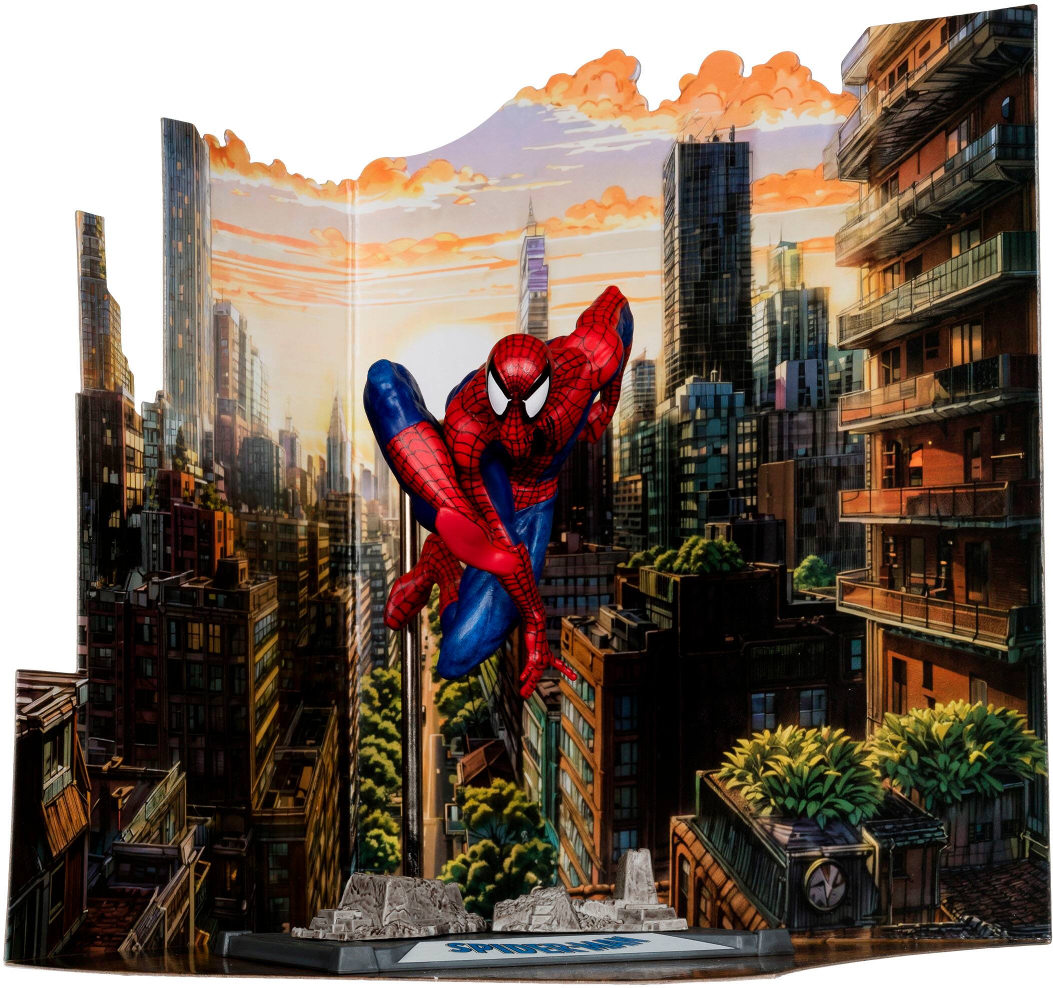 Alt View 12. McFarlane Toys - Marvel Spider-Man 1:10th Scale Posed Figure with Scene (Spider-Man #6).