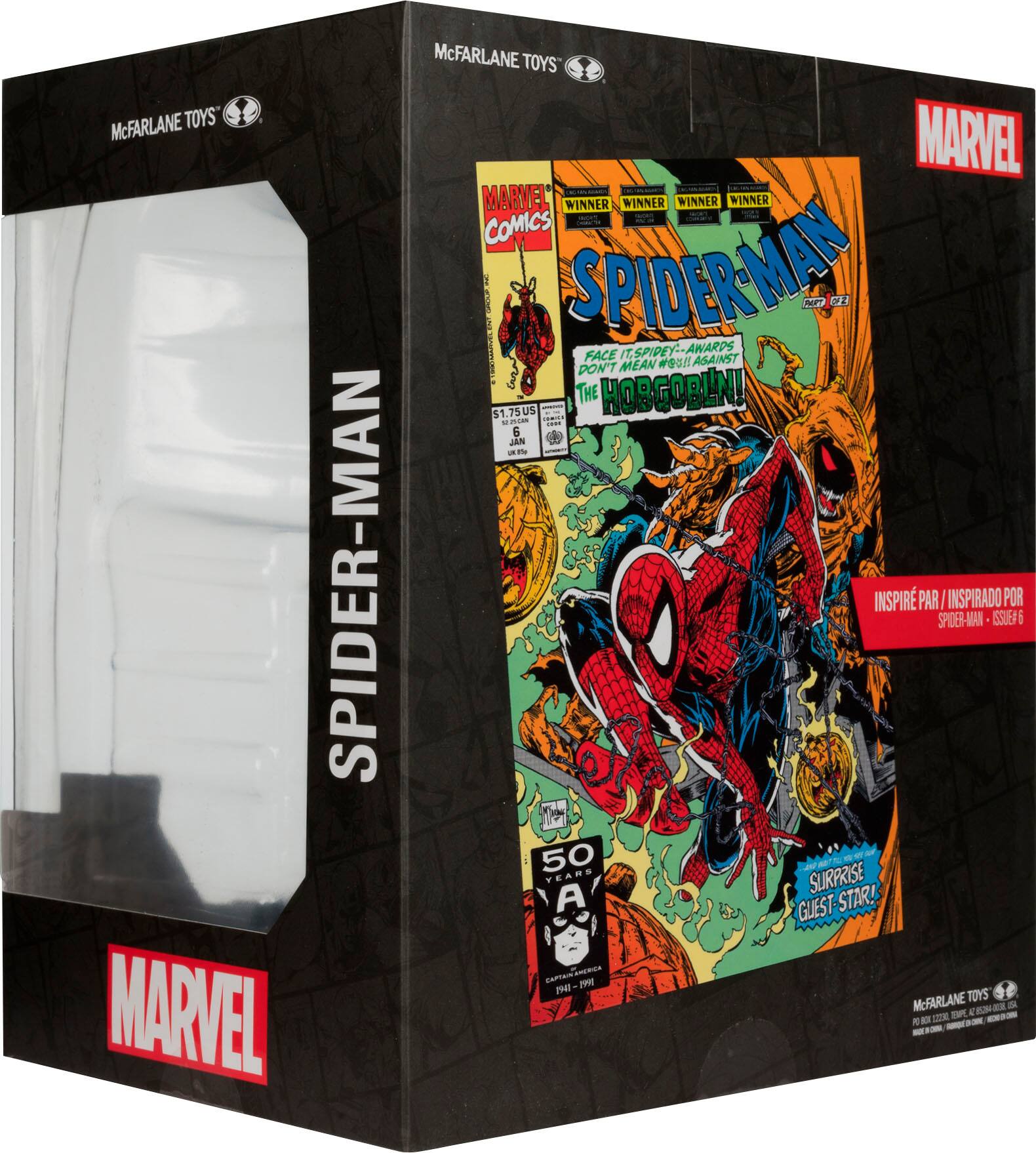 McFarlane Toys Spider-Man Marvel Comics! Spider-Man Face Spikey-Animal Pack Box Set.