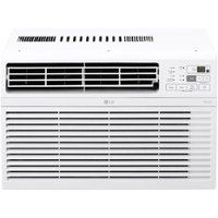 LG - 10,000 BTU Smart Window Air Conditioner - White - Front_Zoom