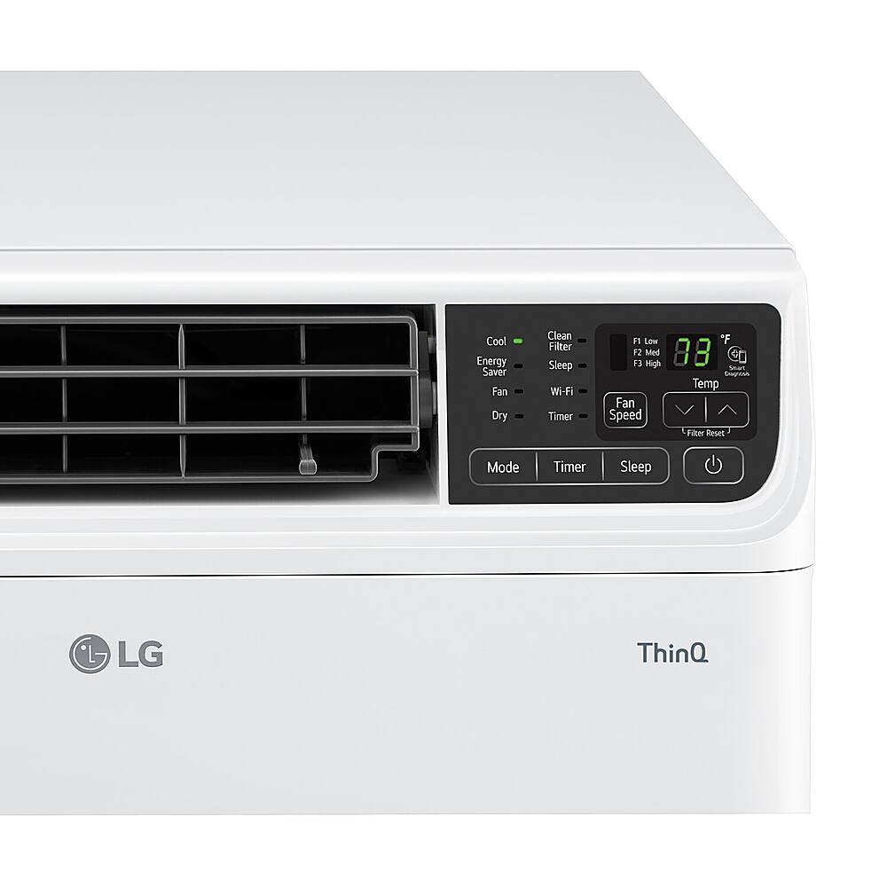 Alt View 12. LG - 8,500 BTU High Efficiency Dual Inverter Window Air Conditioner with Wi-Fi and LCD Remote, 115V - White.