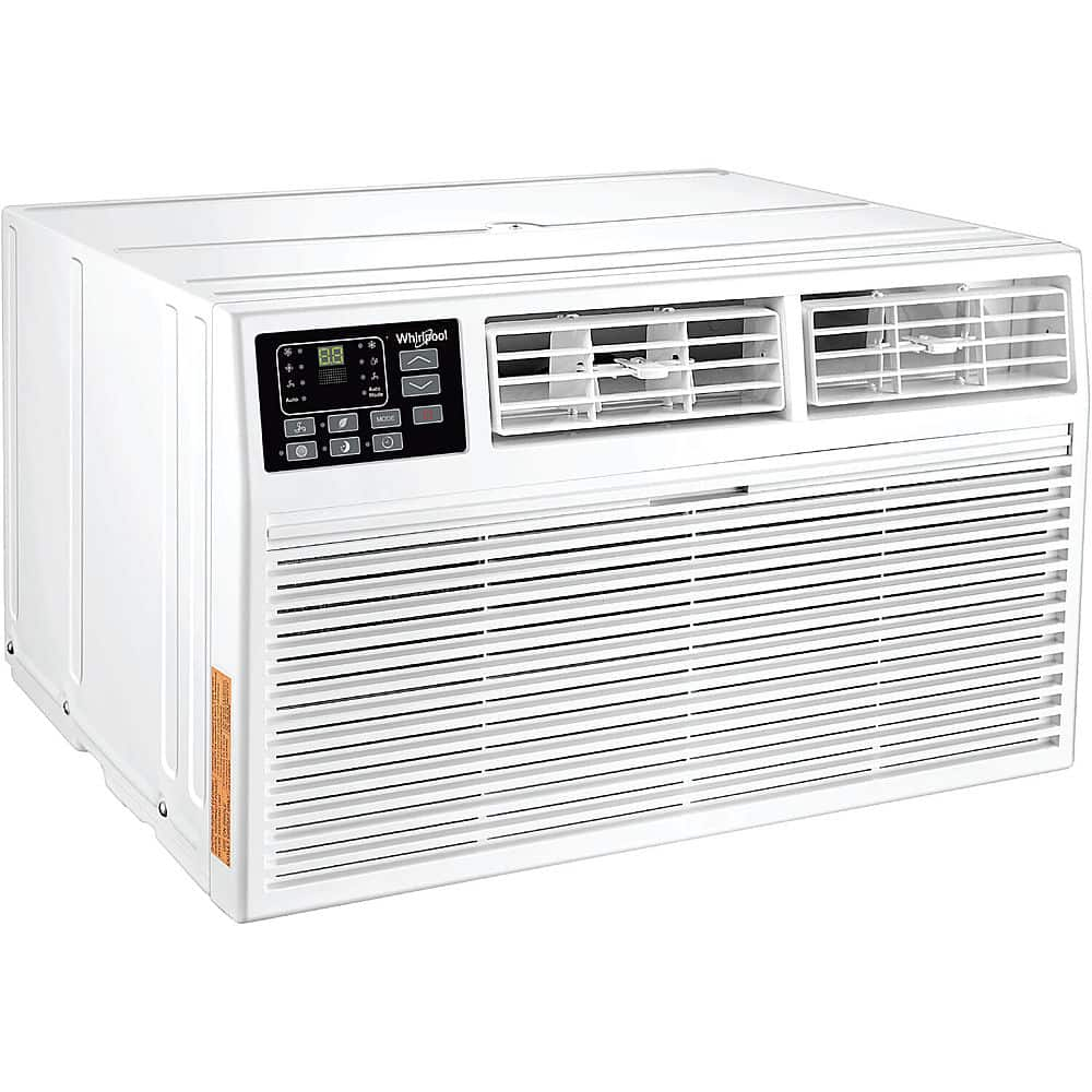 Angle View: Whirlpool - 14,000 BTU 230V Through the Wall Air Conditioner - White