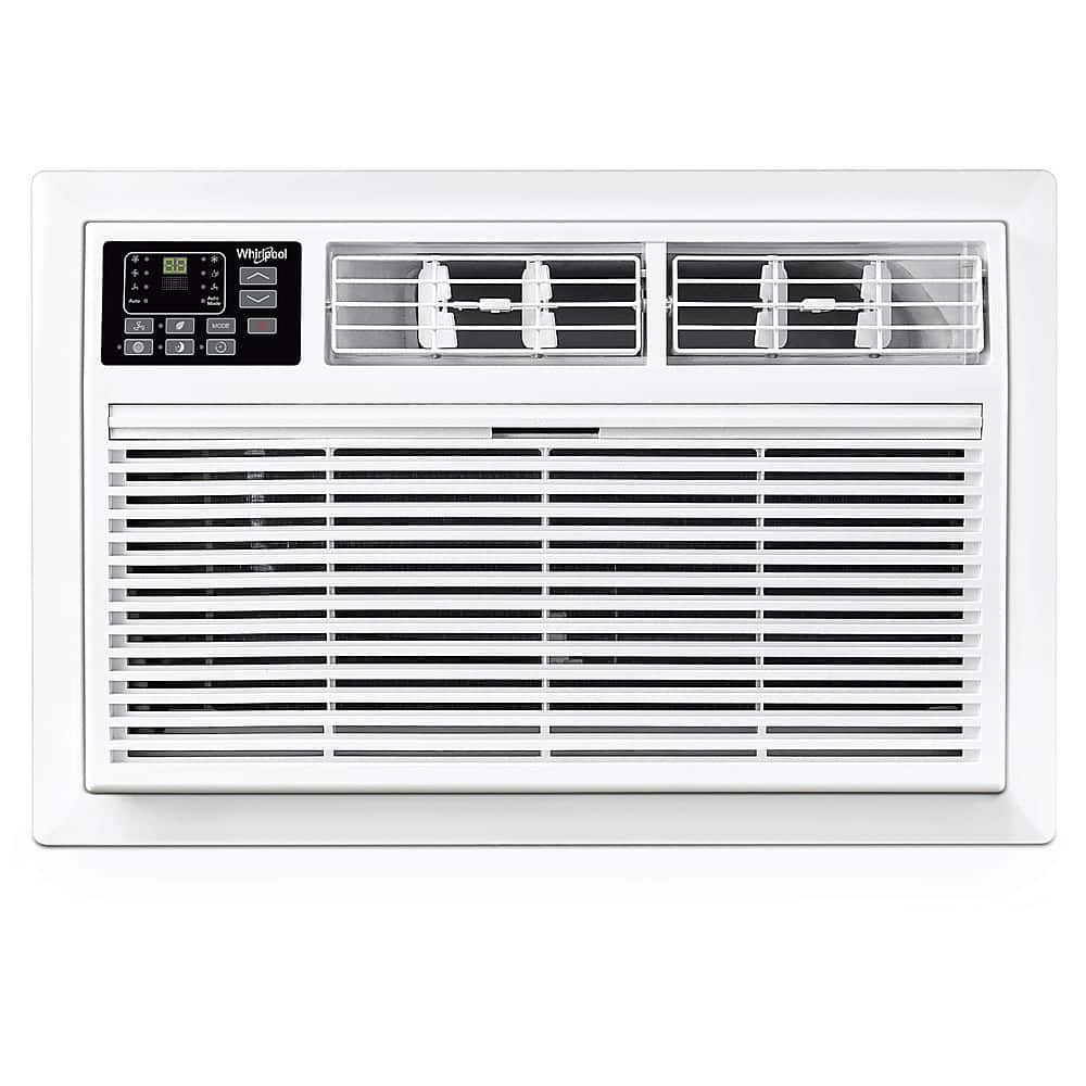 Left View: Whirlpool - 14,000 BTU 230V Through the Wall Air Conditioner - White