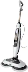 The image features a Shark vacuum cleaner, which is a type of mop. It is designed to clean floors and surfaces by using a rotating brush and a vacuum system to pick up dirt and debris. The Shark vacuum cleaner is a popular choice for homeowners and professionals due to its effectiveness and ease of use.