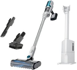 Shark - Clean & Empty Cordless Stick Vacuum & Auto-Empty System, Self Cleaning Brushroll, HEPA Filtration - White - Front_Zoom