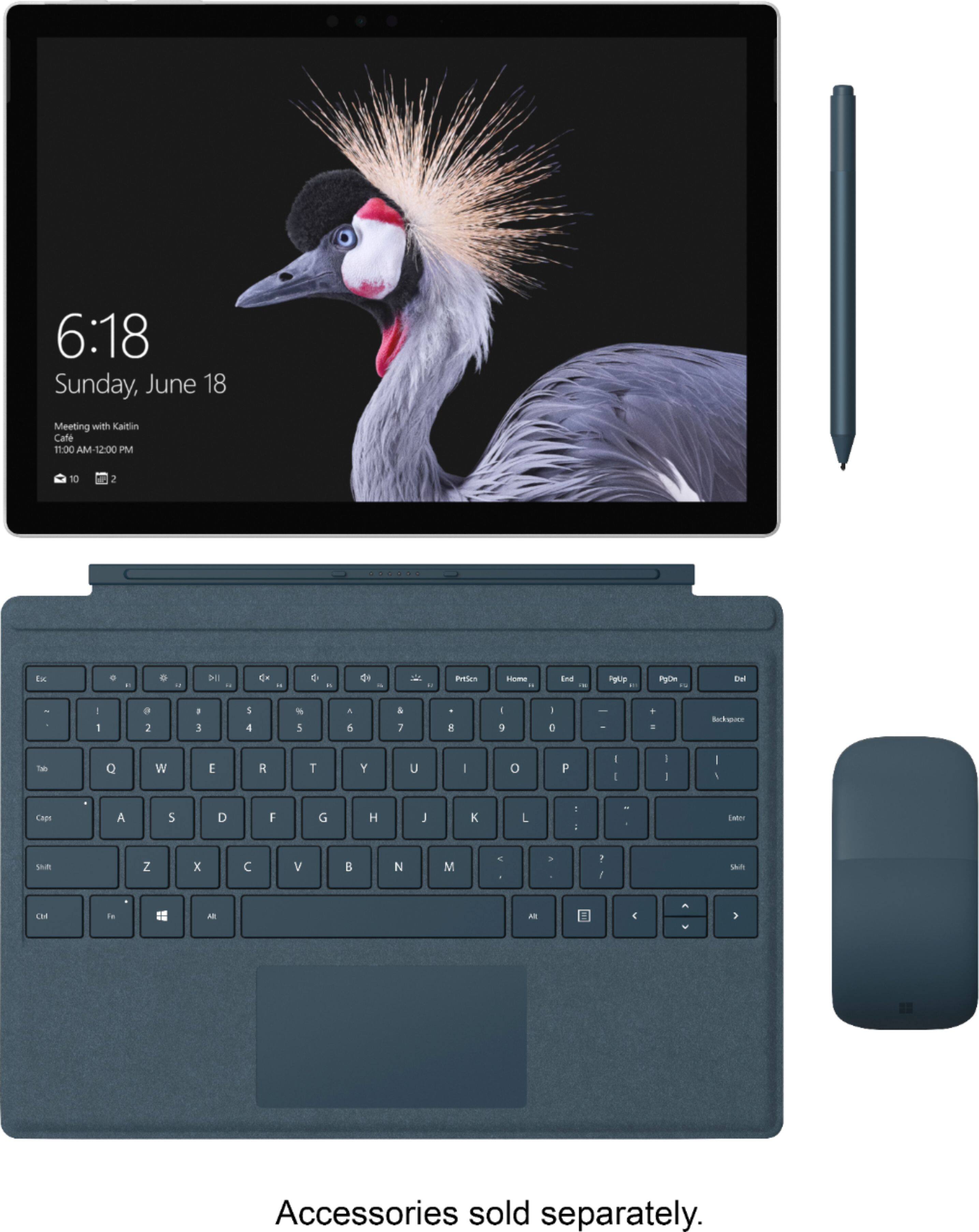 Alt View 15. Microsoft - Refurbished Surface Pro - 12.3" Touch-Screen - Intel Core i5 - 8GB Memory / 128 GB Solid State Drive (Fifth Generation) - Silver.
