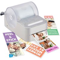 HP Sprocket Panorama Portable, Instant Label Printer & Photo Printer 2” x .5”- 9” - Gray - Front_Zoom
