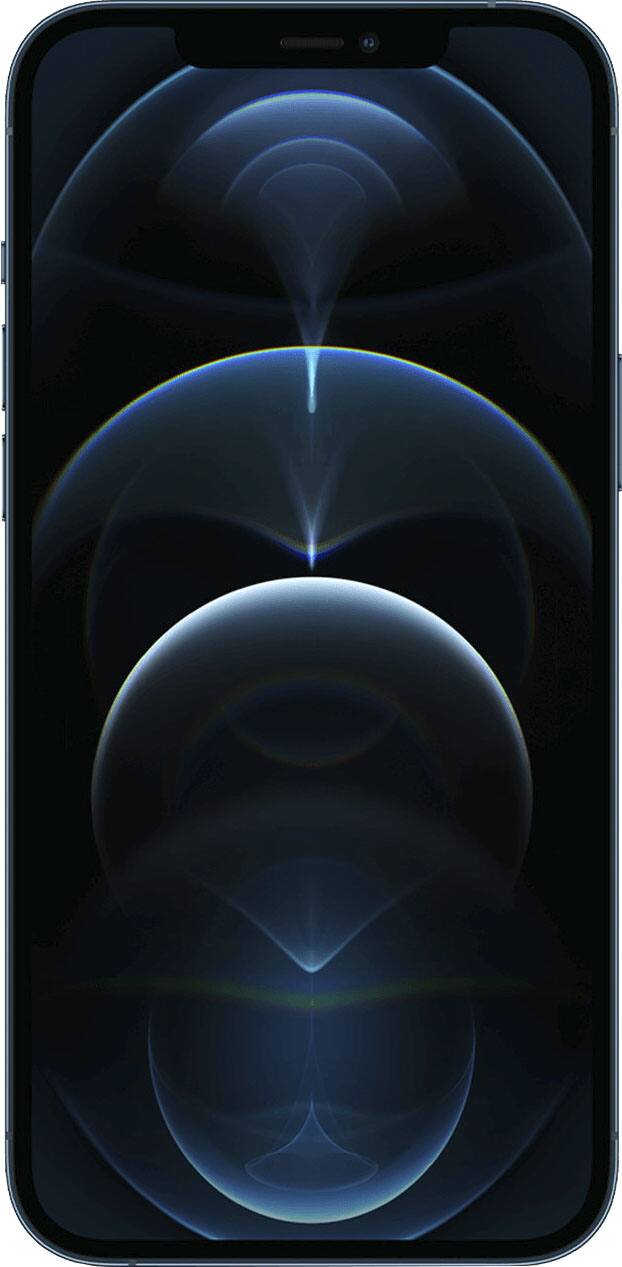 Angle. Apple - Pre-Owned iPhone 12 5G Pro Max 128GB (Unlocked) - Pacific Blue.