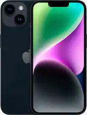 Front. Apple - Pre-Owned iPhone 14 5G 128GB (Unlocked) - Midnight.