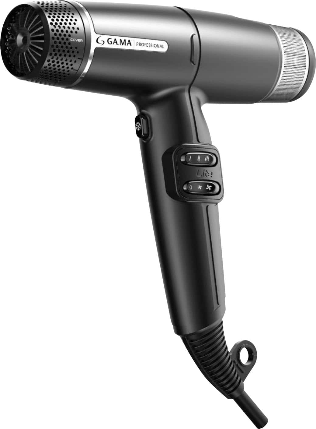 GA.MA Italy Professional - IQ Lite Professional Hairdryer - Black - Front_Zoom