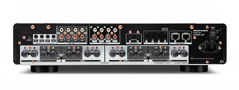 Back. Marantz - MODEL M4 100W 8.0-Ch. Four Zone Distribution Amplifier with HEOS - Black.