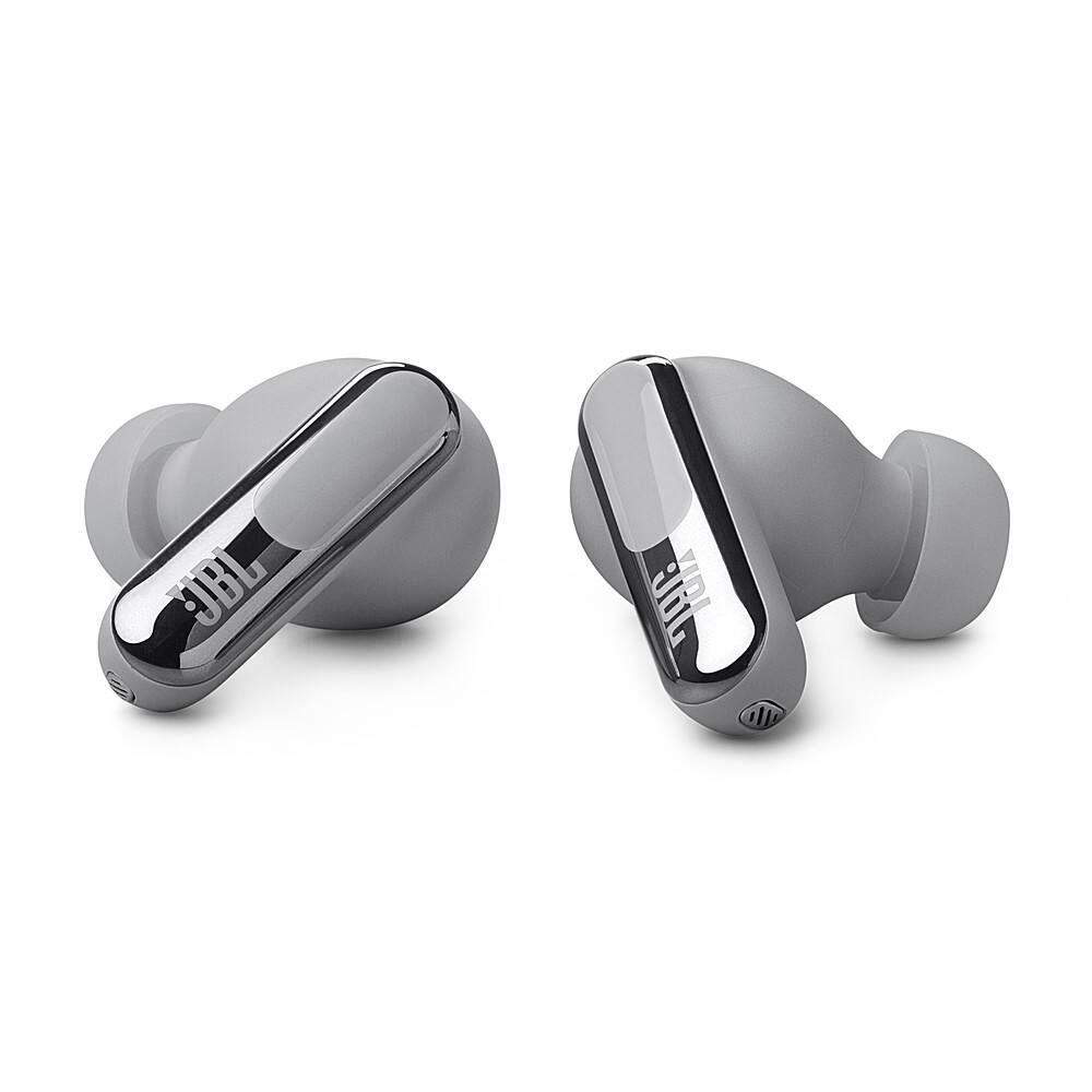 Alt View 14. JBL - Live Beam 3 True Wireless Noise Cancelling Earbuds - Silver.