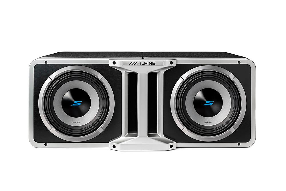 Alt View 11. Alpine - Halo S-Series Single 10" Dual Voice Coil 2-Ohm Preloaded Subwoofer Enclosure with ProLink - Black.