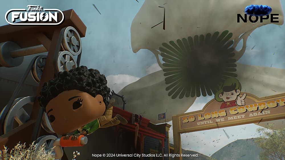 The largest text reads "The Fusion." The following text reads "Nope 2024 Universal City Studios LLC. All Rights Reserved."