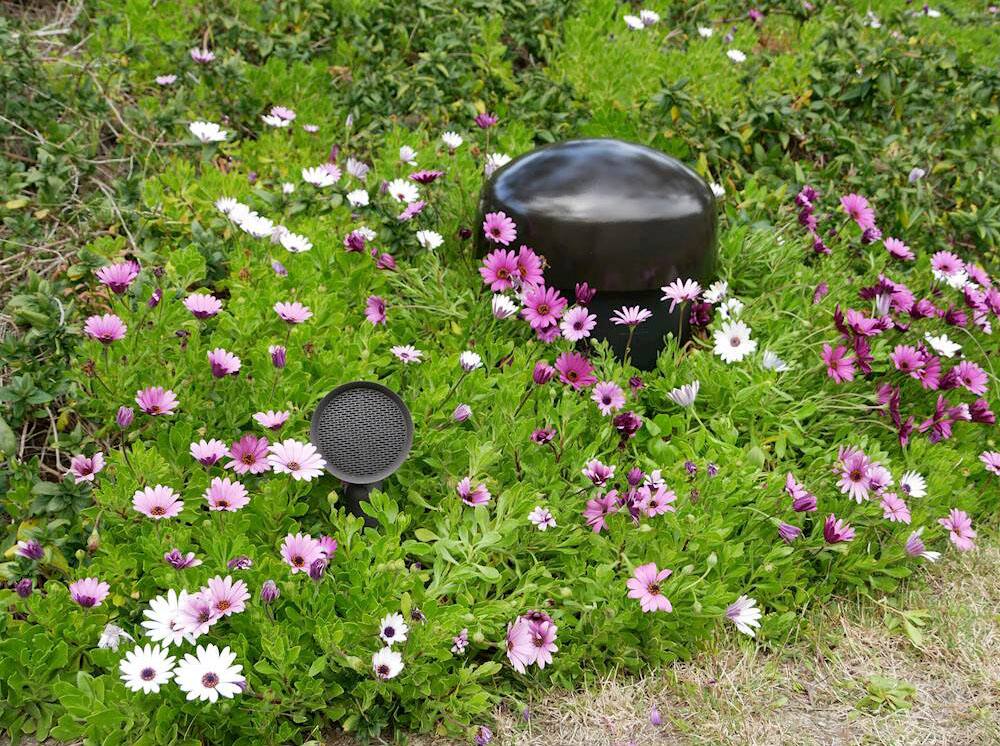 Alt View 19. Sonance - SGS 8.1 SYSTEM W/ DSP 2-150 MKIII AMP - Garden Series 8.1-Ch. Outdoor Speaker System with 2-Ch. Amplifier (Each) - Dark Brown/Black.