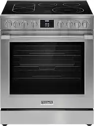 Frigidaire - Professional 6.2 Cu. Ft. Freestanding Total Convection Range with No Preheat and Air Fry - Stainless Steel - Front_Zoom