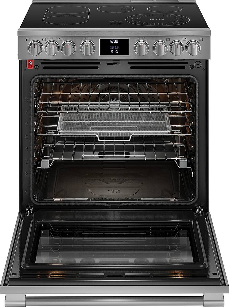 Alt View 1. Frigidaire - Professional 6.2 Cu. Ft. Freestanding Total Convection Range with No Preheat Plus Air Fry - Stainless Steel.