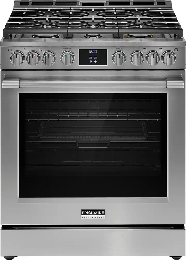 Frigidaire - Professional 6.0 Cu. Ft. Slide-In Total Convection Range with Air Fry - Stainless Steel