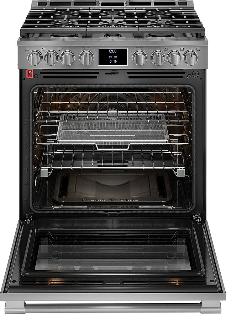 Alt View 1. Frigidaire - Professional 6.0 Cu. Ft. Freestanding Total Convection Range with Air Fry - Stainless Steel.