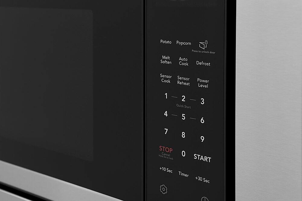 Potato Popcorn Press to unlock door Melt Auto Soften Cook Defrost Sensor Sensor Cook Reheat Power Level 1 - 2 3 Quick Start 4 5 6 7 8 9 STOP Hold Cancel 34 0 to lock START +10 Sec Timer +30 Sec