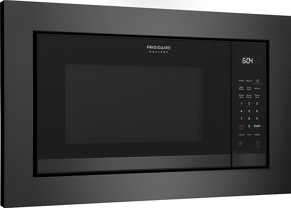 Frigidaire Gallery 6.04 Potato Popcorn Me't Suften Cook Defrost Sensor Sensor Heater Cook Reheat 1 2 3 4 | 5 6 7 8 9 STOP D START 105ec Timer +30:5+ Sec