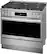 Angle. Frigidaire - Gallery 4.6 Cu. Ft. Freestanding Dual-Fuel Total Convection Range with Air Fry - Stainless Steel.
