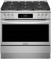 Frigidaire - Gallery 4.6 Cu. Ft. Freestanding Dual-Fuel Total Convection Range with Air Fry - Stainless Steel - Front_Zoom