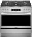 Frigidaire - Gallery 36 in. Wide 6 burners 4.6 Cu. Ft Freestanding Gas Total Convection Range with Air Fry - Stainless Steel