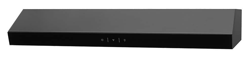 Angle. Frigidaire - Frigidaire 30" Convertible Range Hood - Black Stainless Steel.