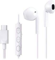 JVC USB-C Wired Earbuds - White - Front_Zoom